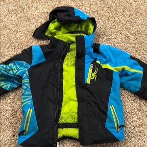 Spyder Kids Blue and Black Jacket